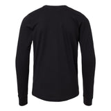 BELLA + CANVAS - Youth Heather CVC Long Sleeve Tee - 3501YCVC - Solid Black Blend