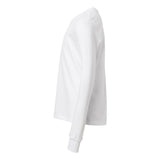 BELLA + CANVAS - Youth Heather CVC Long Sleeve Tee - 3501YCVC - Solid White Blend