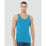 BELLA + CANVAS - Unisex Heather CVC Tank - 3480CVC - Neon Blue
