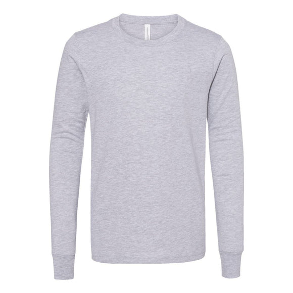 BELLA + CANVAS - Youth Heather CVC Long Sleeve Tee - 3501YCVC - Athletic Heather