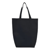 Q-Tees - Non-Woven Gusset Bottom Tote - Q1251 - Black