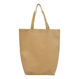 Q-Tees - Non-Woven Gusset Bottom Tote - Q1251 - Natural