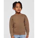 Rabbit Skins - Toddler Fleece Crewneck Sweatshirt - 3317 - Coyote Brown