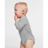 Rabbit Skins - Infant Fine Jersey Long Sleeve Bodysuit - 4421 - Heather