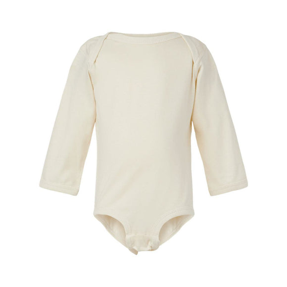 Rabbit Skins - Infant Fine Jersey Long Sleeve Bodysuit - 4421 - Natural
