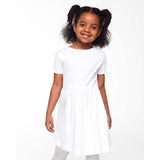 Rabbit Skins - Toddler Fine Jersey Dress - 5333 - White