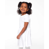 Rabbit Skins - Toddler Fine Jersey Dress - 5333 - White
