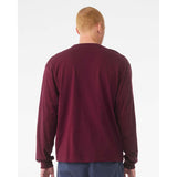 BELLA + CANVAS - 6 oz. Heavyweight Long Sleeve Tee - 3511 - Maroon