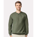 Gildan - Unisex Softstyle® Midweight 1/4 Zip Sweatshirt - SF008 - Military Green