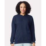 Gildan - Unisex Softstyle® Midweight 1/4 Zip Sweatshirt - SF008 - Navy