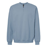 Gildan - Unisex Softstyle® Midweight 1/4 Zip Sweatshirt - SF008 - Stone Blue