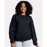 JERZEES - Unisex Rugged Crewneck Sweatshirt - C12MR - Black Ink