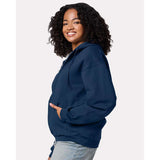 JERZEES - Unisex Rugged Full-Zip Hooded Sweatshirt - Z12MR - Washed Navy
