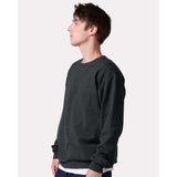 JERZEES - Unisex Ultimate CVC Crewneck Sweatshirt - IC48MR - Black Ink Heather