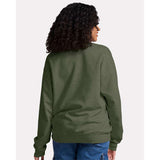 JERZEES - Unisex Ultimate CVC Crewneck Sweatshirt - IC48MR - Military Green Heather
