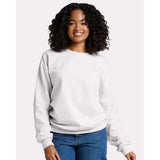 JERZEES - Unisex Ultimate CVC Crewneck Sweatshirt - IC48MR - White