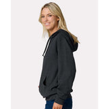 JERZEES - Unisex Ultimate CVC Hooded Sweatshirt - IC49MR - Black Ink Heather