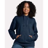 JERZEES - Unisex Ultimate CVC Hooded Sweatshirt - IC49MR - Indigo Heather