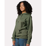 JERZEES - Unisex Ultimate CVC Hooded Sweatshirt - IC49MR - Military Green Heather