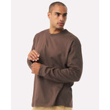 BELLA + CANVAS - Unisex 7.5 oz Heavyweight Long Sleeve Tee - 4651 - Cocoa