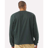 BELLA + CANVAS - Unisex 7.5 oz Heavyweight Long Sleeve Tee - 4651 - Hunter Green