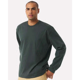 BELLA + CANVAS - Unisex 7.5 oz Heavyweight Long Sleeve Tee - 4651 - Hunter Green