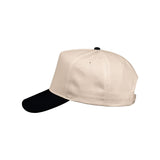 Valucap - Five-Panel Twill Cap - 8869 - Natural/ Black