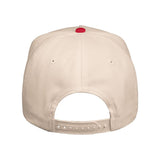 Valucap - Five-Panel Twill Cap - 8869 - Natural/ Red