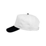 Valucap - Five-Panel Twill Cap - 8869 - White/ Black