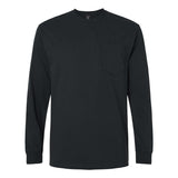 Gildan - Unisex Ultra Cotton® Long Sleeve Pocket T-Shirt - 2410 - Black
