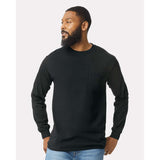 Gildan - Unisex Ultra Cotton® Long Sleeve Pocket T-Shirt - 2410 - Black