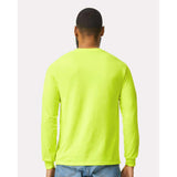 Gildan - Unisex Ultra Cotton® Long Sleeve Pocket T-Shirt - 2410 - Safety Green