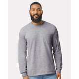 Gildan - Unisex Ultra Cotton® Long Sleeve Pocket T-Shirt - 2410 - Sport Grey