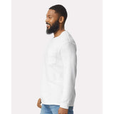 Gildan - Ultra Cotton® Long Sleeve Pocket T-Shirt - 2410 - White