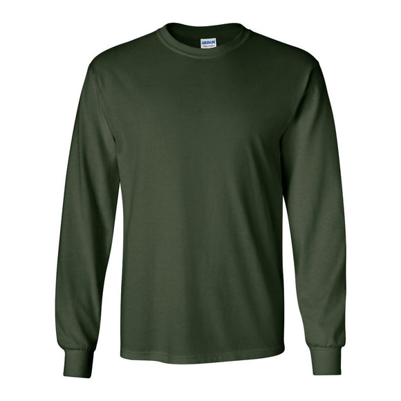 2400 Gildan Ultra Cotton® Long Sleeve T-Shirt Forest Green