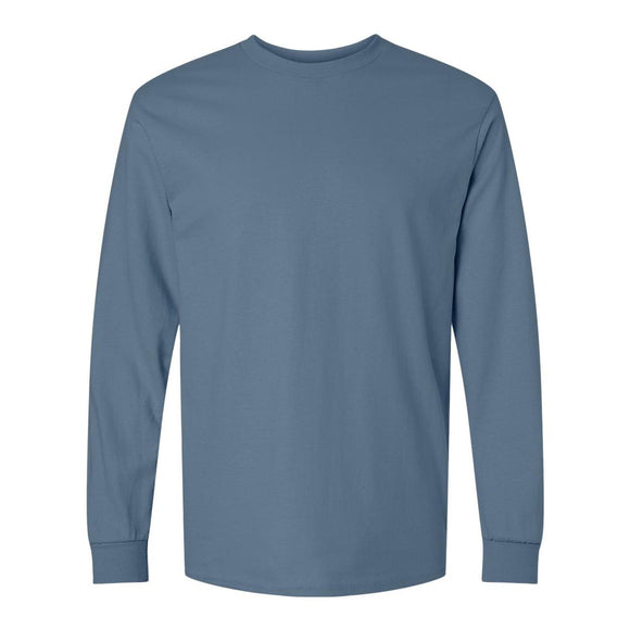 Gildan - Ultra Cotton® Long Sleeve T-Shirt - 2400 - Indigo Blue