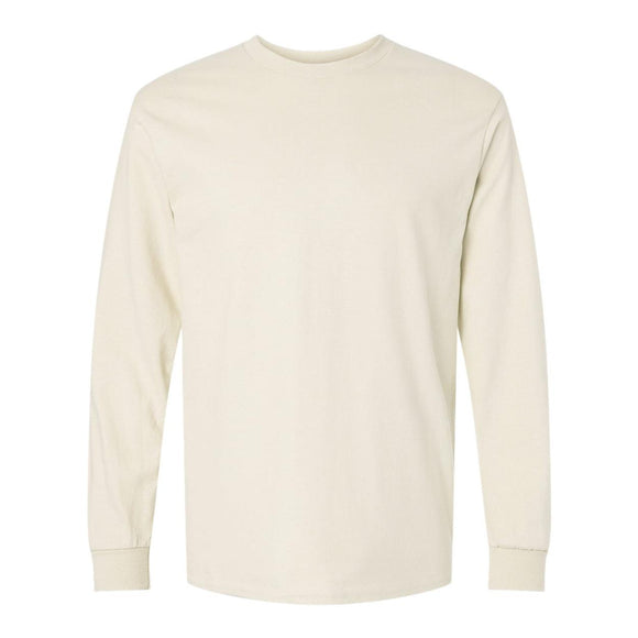 Gildan - Unisex Ultra Cotton® Long Sleeve T-Shirt - 2400 - Natural