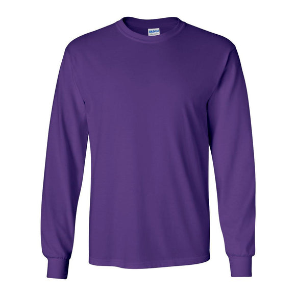 Gildan - Unisex Ultra Cotton® Long Sleeve T-Shirt - 2400 - Purple
