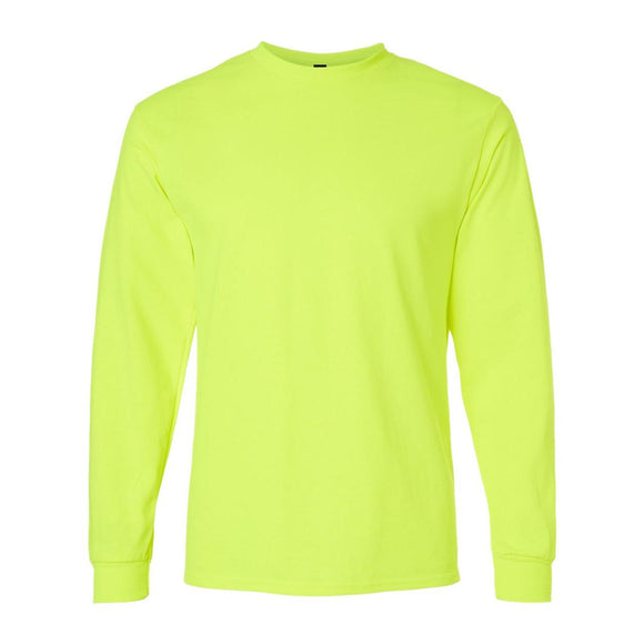 Gildan - Unisex Ultra Cotton® Long Sleeve T-Shirt - 2400 - Safety Green