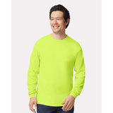 Gildan - Ultra Cotton® Long Sleeve T-Shirt - 2400 - Safety Green