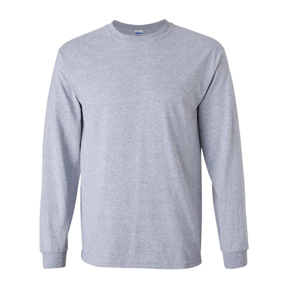 Gildan - Unisex Ultra Cotton® Long Sleeve T-Shirt - 2400 - Sport Grey