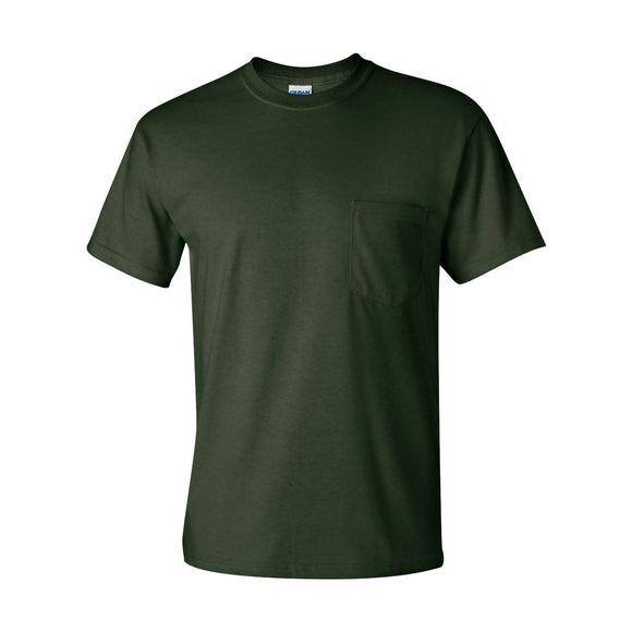 2300 Gildan Ultra Cotton® Pocket T-Shirt Forest Green