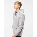 Independent Trading Co. - Heavyweight Full-Zip Hooded Sweatshirt - IND4000Z - Grey Heather