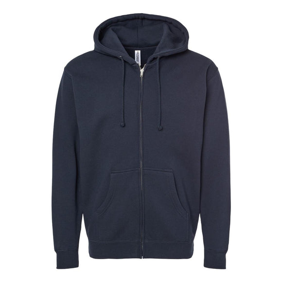 Independent Trading Co. - Heavyweight Full-Zip Hooded Sweatshirt - IND4000Z - Navy