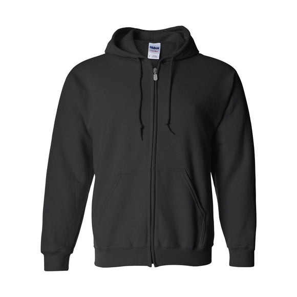 Gildan - Unisex Heavy Blend™ Full-Zip Hooded Sweatshirt - 18600 - Black