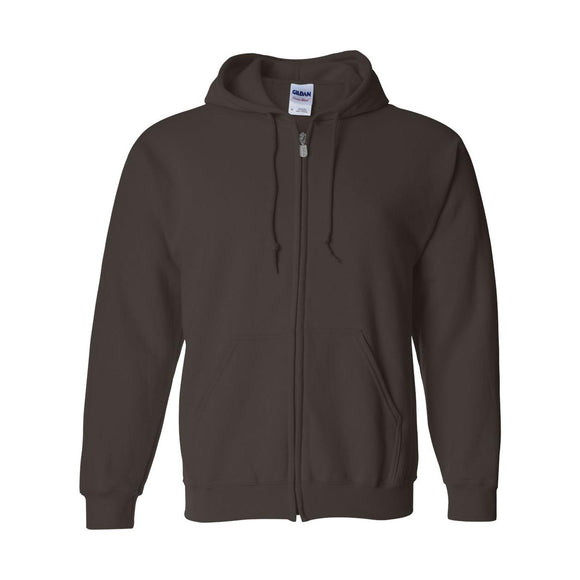 Gildan - Unisex Heavy Blend™ Full-Zip Hooded Sweatshirt - 18600 - Dark Chocolate
