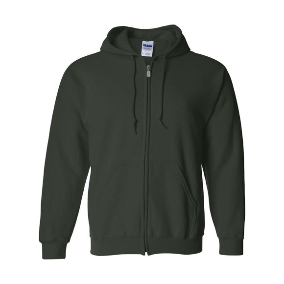 Gildan - Unisex Heavy Blend™ Full-Zip Hooded Sweatshirt - 18600 - Forest