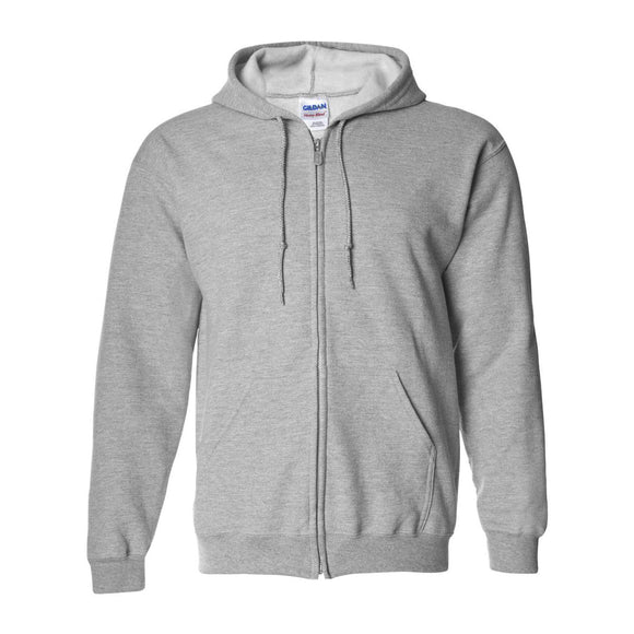 Gildan - Unisex Heavy Blend™ Full-Zip Hooded Sweatshirt - 18600 - Sport Grey