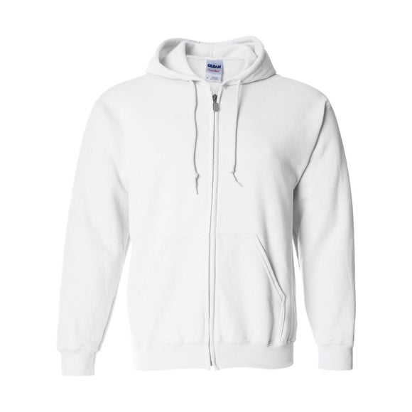 Gildan - Unisex Heavy Blend™ Full-Zip Hooded Sweatshirt - 18600 - White