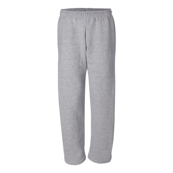 12300 Gildan DryBlend® Open-Bottom Sweatpants with Pockets Sport Grey